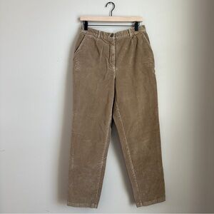 L.L. Bean Women’s 12 Corduroy Pants Tan Brown Y2K Cabincore
